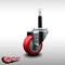 Service Caster 3'' SS Red Poly Wheel Swivel 3/4'' Expanding Stem Caster SCC-SSEX20S314-PPUB-RED-34 - alternate 4